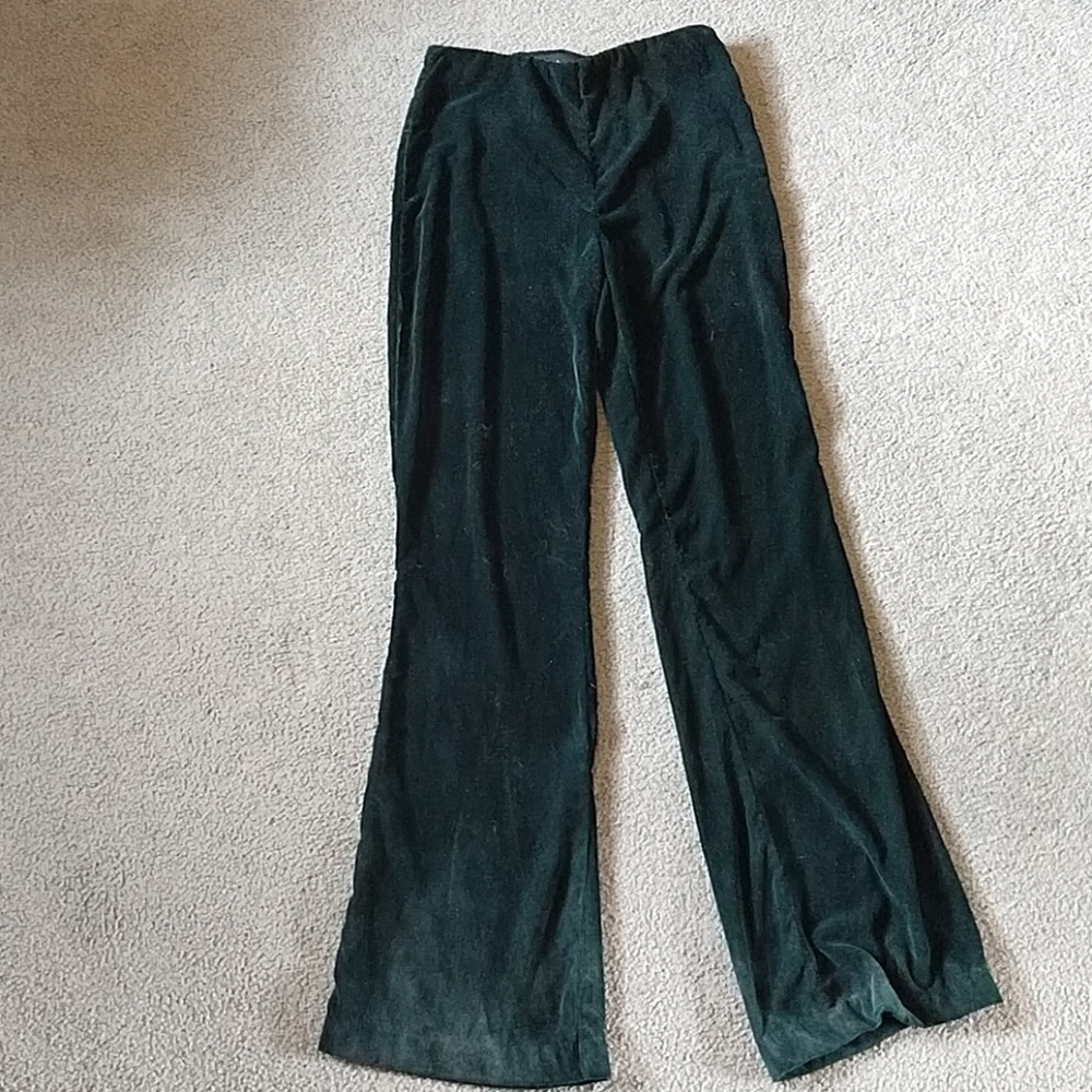 Green Velvet Pants
